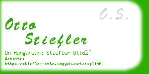 otto stiefler business card